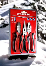 Workpro 6" Pliers Cutters Set. 3pc