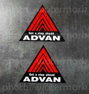 2x Advan Racing Decal Sticker Fender Size GTR R34 JDM DRIFT RALLY Pick ur Size