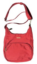 Travelon Anti-theft Security Travel Purse Handbag Crossbody Cranberry Red