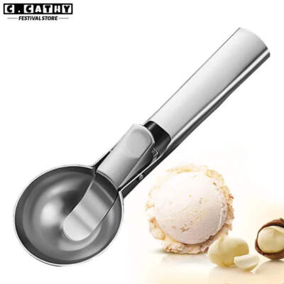 Eisportionierer Edelstahl Bagger Antihaft Wassermelone Obst Ball Joghurt Sp