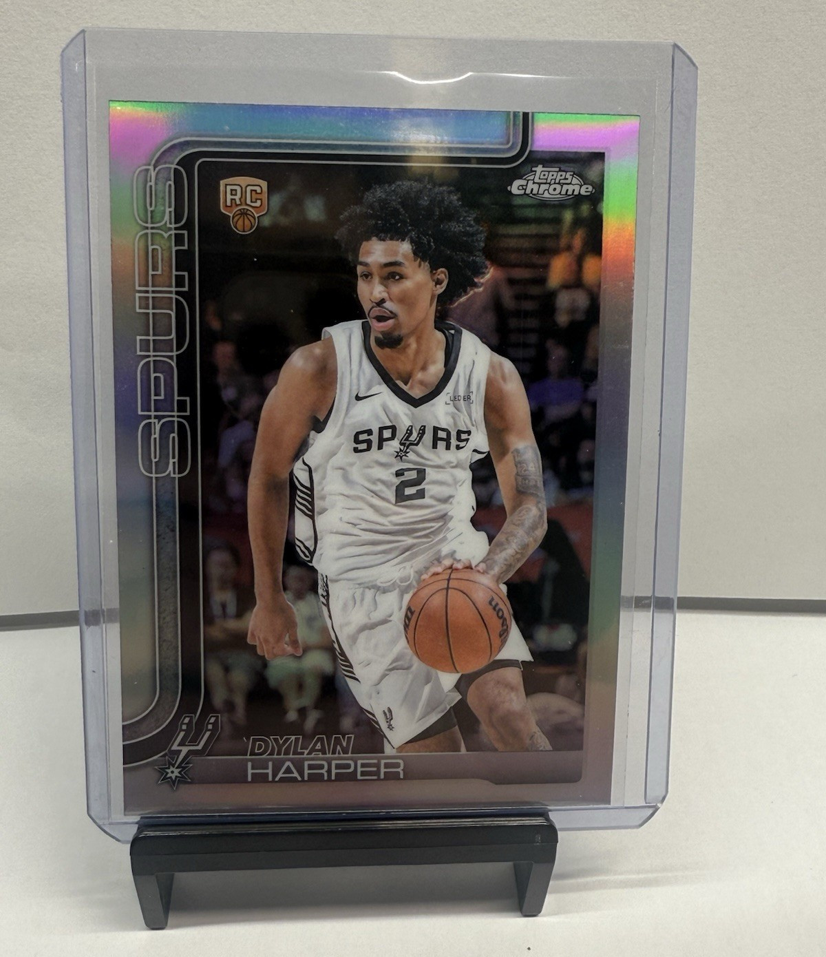 Topps 2025-26 Topps Chrome Dylan Harper Refractor RC #252 Spurs