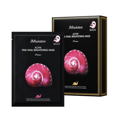 JM Solution Active Pink Snail Brightening Mask 30ml x 10EA (1Box)