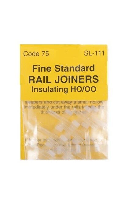 12x Insulated rail joiners code 75/83 - Peco SL-111 - L1
