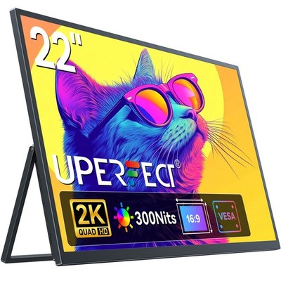 UPERFECT 22'' 2K Tragbarer Monitore Computer-Display HDMI Dual Typ C Für Laptop
