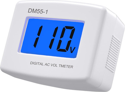 Flat US Plug AC 80-300V LCD Digital Voltmeter Voltage Measuring Monitor, AC 110V