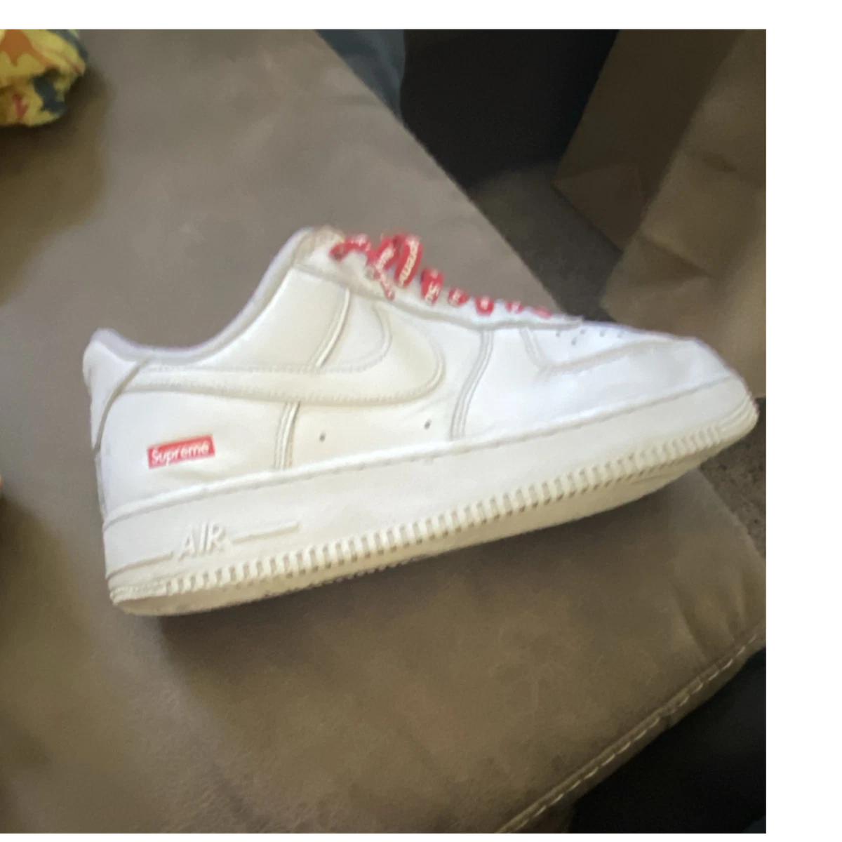 Nike Air Force 1 Supreme White | eBay