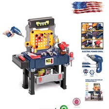 Deejoy Kids Tool Bench: Realistic Electric Drill Multi-Tool Set for Toddlers