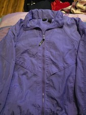 vintage purple nylon windbreaker jacket. And Pants Size Large