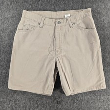Vintage Levi's 915 Slim Fit Shorts Womens 11 Tan Beige Cotton Made in USA