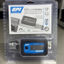 GPI 01A Series 3-30GPM Digital In-Line Fuel Meter 01A31GM- NEW Sealed