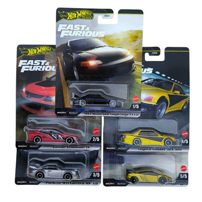 Hot Wheels Premium Fast & Furious 2025 Mix M Complete 5 Set (Evo Lancer, Porsche