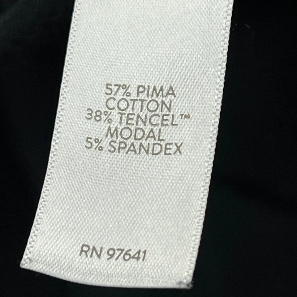 Calça cropped J Jill Pure Jill Affinity French Terry fina feminina PS preta - Imagem 4 de 4