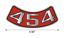 4.5 New 454 Air Cleaner Engine Motor Decal Sticker For Chevrolet Classic Gm Usa 4.5 New 454 Air Cleaner Engine Motor Decal Sticker For Chevrolet Classic Gm Usa