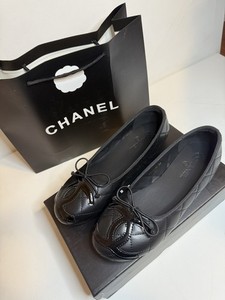 Chanel Ballet Flats 38 | eBay