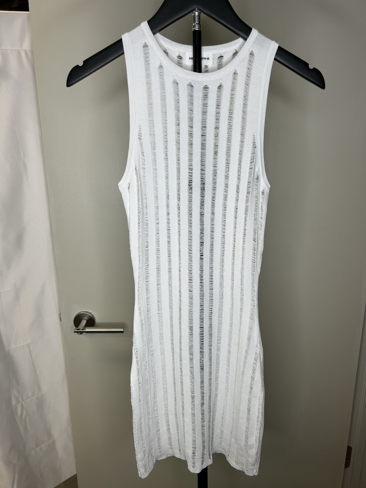 NWOT Women’s Size XS Revolve Superdown Sheer Knit White Dress Cover Up