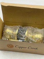 Copper Creek Door Knob Set Entry Ball Knob Polished Brass BK2040PB