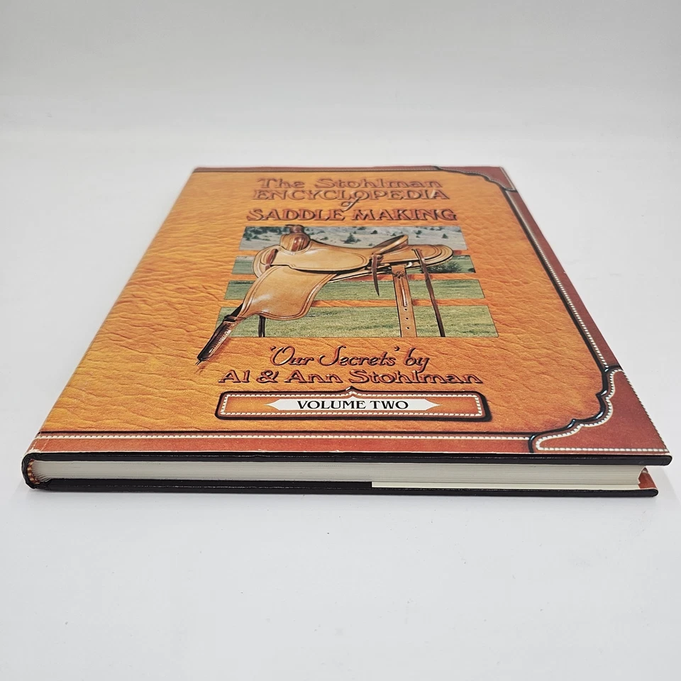 OOP Stohlman Saddle Making Vol 2 First Edition | Western Saddlery Guide HC DJ VG - Image 3 of 4