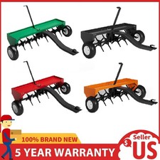 40/48" Tow Behind Plug Aerator with Universal Hitch ,Lawn Farm Soil Penetrator