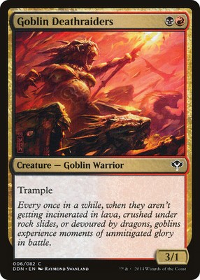 Goblin Deathraiders [Duel Decks: Speed vs. Cunning] Magic MTG