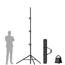 13ft Heavy Duty Light Stand Photography Tripod, Air-Cushioned Aluminum Alloy ...