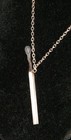 Sterling Silver 925 BURNED BURNT MATCHSTICK PENDANT NECKLACE Cast Match — photo 5