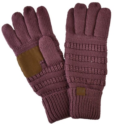 NWT - C.C Knit Winter Warm Smart Touch Screen Soft Gloves Unisex OSFM Anti-Slip 