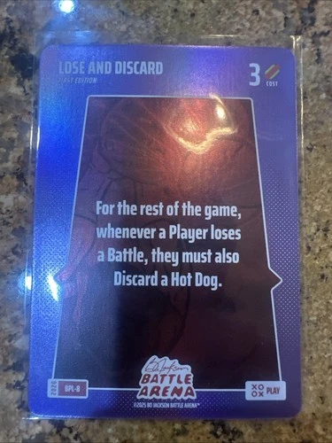 Bo Jackson Battle Arena SSP Bonus Play 8 Lose And Discard BPL-8