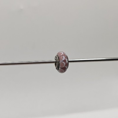 Genuine Pandora Pink Purple Scales Waves Murano Charm ALE 925