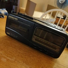 Vintage Soundesign AM/FM  clock radio, cassette player with a built-in telephone