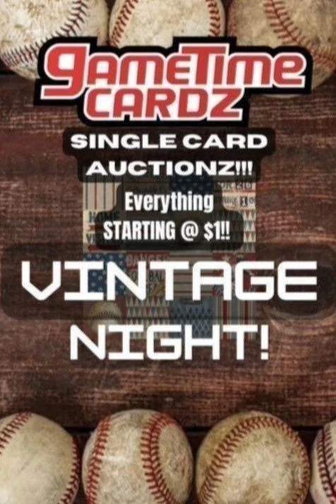 VINTAGE NIGHT! $1 Star Live Single Card Auctionz!