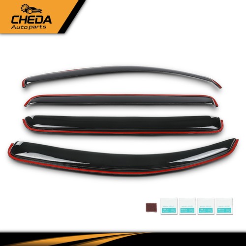 Fits 2007-2021 Toyota Tundra CrewMax Cab Auto Ventshade/In-Channel Rain Guards