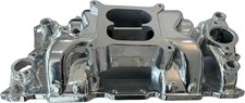 Polished Small Block Chevy Dual Plane Air Gap Aluminum Intake Manifold