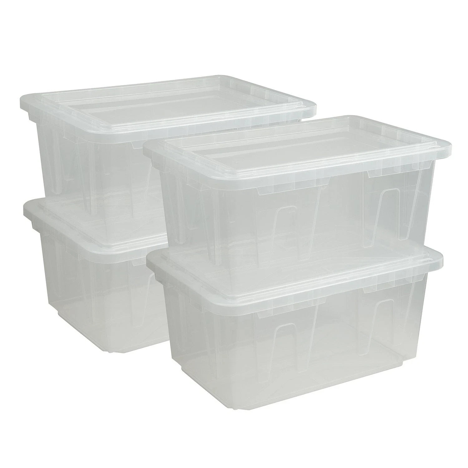 Member's Mark 60 Quart Clear Storage Tote, 17.2