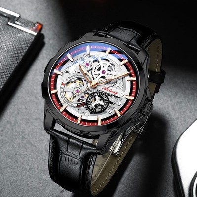 AILANG Watch, Skeleton Automatic, Mechanical Watch, Fashion Men's 42mm Watch