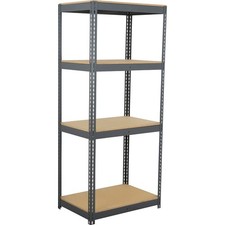 Boltless Extra Heavy Duty Shelving 48"W x 12"D x 60"H 4 Shelves Wood Deck