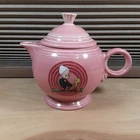 Fiestaware Looney Tunes Vtg 1994 Tweety Bird TEAPOT Rose Peony Tea & Pie Granny