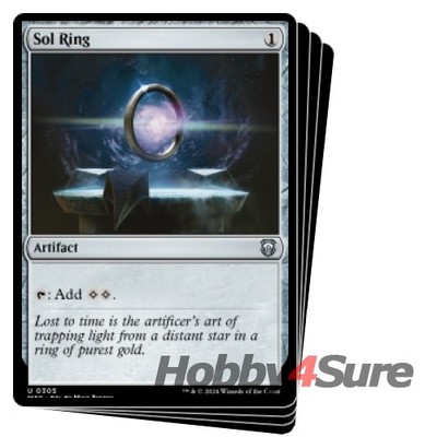 Sol Ring X4 M/NM Magic: The Gathering MTG Modern Horizons 3: Commander