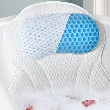 Roslim ZCPillow-M Bathtub Pillow Ergonomic TPE Neck Back Support Suction Cups