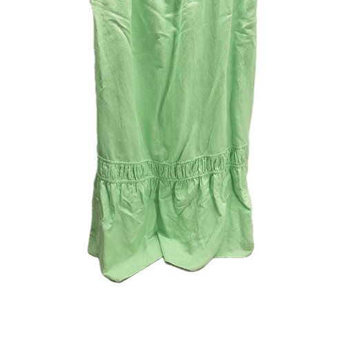 Loft Womens Neon Lime Green Linen Blend Dress Maxi Size XL - Picture 5 of 12