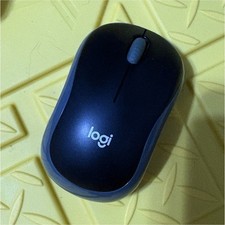 Logitech M185 Wireless Optical Mouse Black Gray USB Scroll Wheel 3-Button