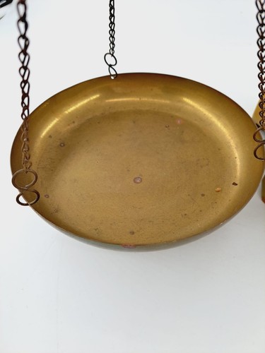 Antique Brass Pharmacy Balance Scale With Weights By Maco Braga - Foto 9 di 10