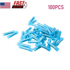 100PCS Wire Butt Connectors Nylon 16-14 Gauge AWG Car Radio Crimp Terminals New