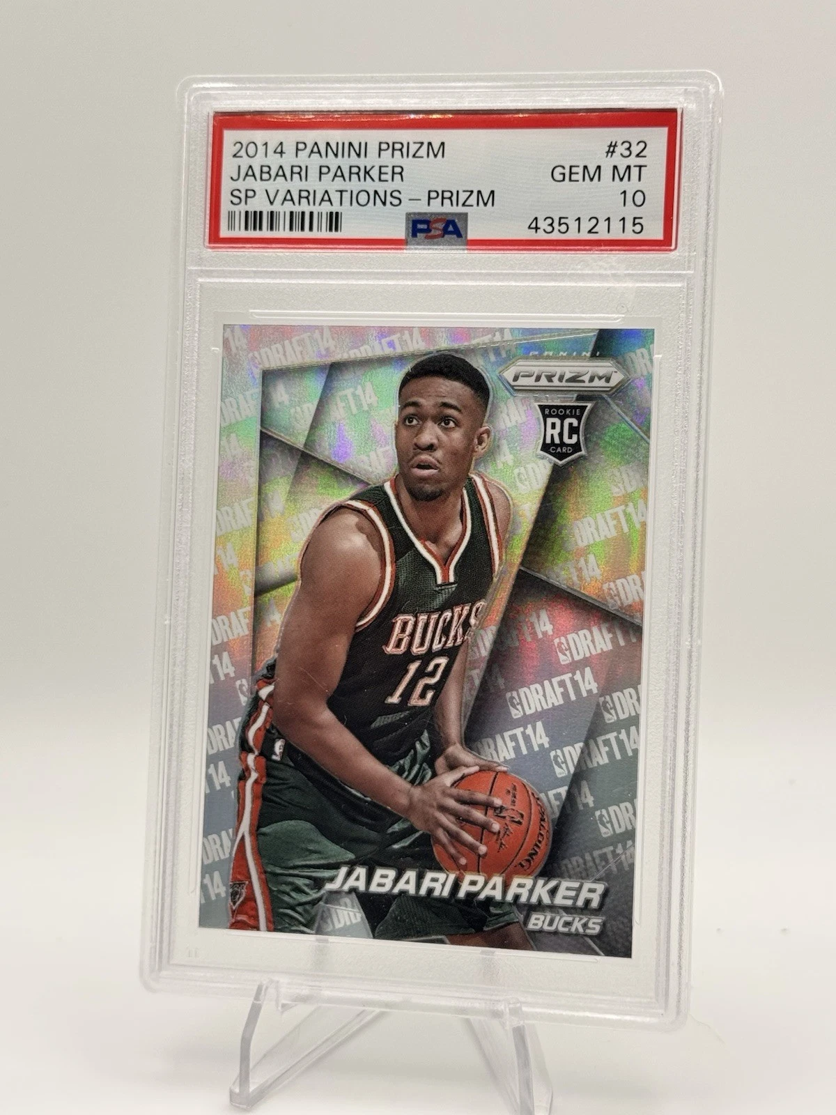 2014 Panini Prizm Jabari Parker Rookie Sp Variations Silver Prizm #32 PSA 10