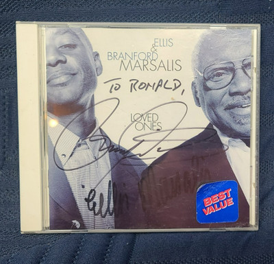 CD Ellis & Branford Marsalis Loved Ones Signed by both