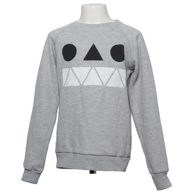 Acne Studios, Sweatshirt, Größe: 134/140, Grau, Bio-Baumwolle, Print #jA8