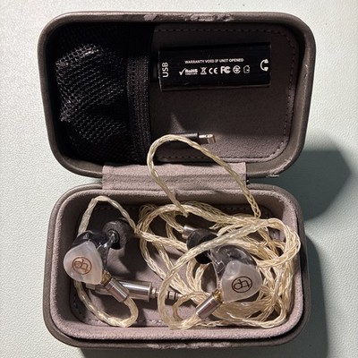 TP TP1919H3 Wired IEM In-Ear Monitor Earphones Clear Shell w/ Case