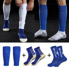 3 Pair Sport Socks Anti Slip W/ Grip Soccer Men Football Basketball Sock Premium
