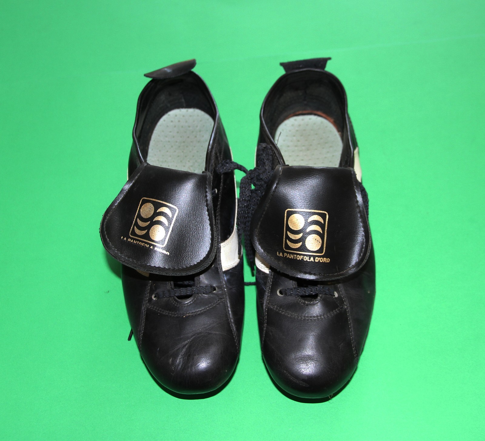 PANTOFOLA D’ORO LA PANTOFOLA D'ORO SPECIAL VINTAGE SCARPE CALCIO N°43 RARE ANNI '70 AUTOGRAFATE