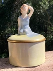 FULPER Stangl Art Deco Dancer Ballerina Dresser Powder Jar or Trinket Box
