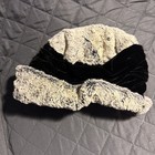 Pandemonium Seattle Womens Ultra Soft Faux Fur Cuffed Hat Black Gray Beanie — photo 4
